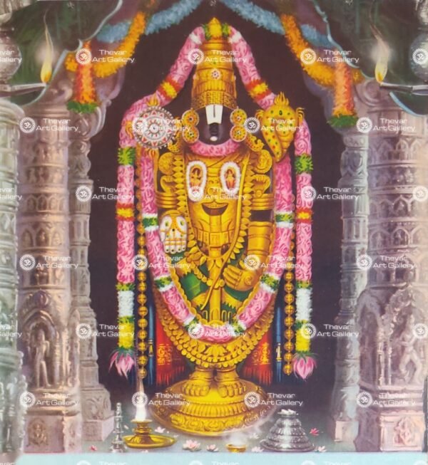 Tirumala balaji antique Vintage print - Thevar art gallery