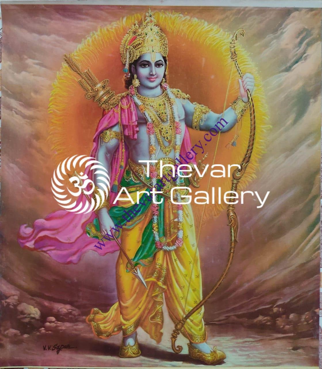 Ram darbar - Thevar Art Gallery | Art gallery, Krishna art, Lord rama images