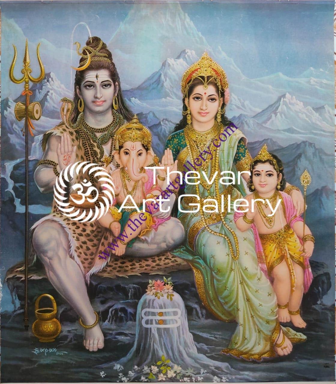 Shiva family - Thevar Art Gallery
