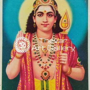 Sri Vadivel Murugan vintage print - Thevar art gallery
