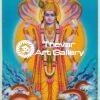 Sri Vishnu vintage print - Thevar art gallery