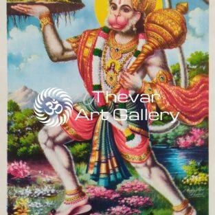 Hanuman vintage print - Thevar art gallery