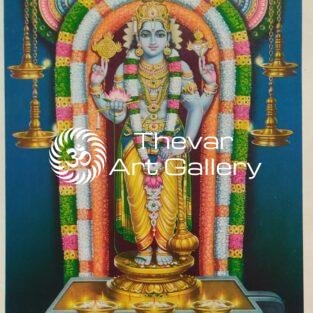 Sri Guruvayurappan vintage print - Thevar art gallery