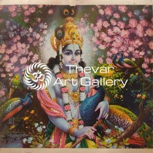 Krishna vintage print - Thevar art gallery