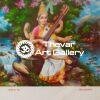 Saraswati devi vintage print - Thevar art gallery