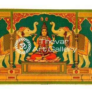 Lakshmi antique vintage print - Thevar art gallery