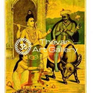 Artist Ravi Varma antique vintage print - Thevar art gallery