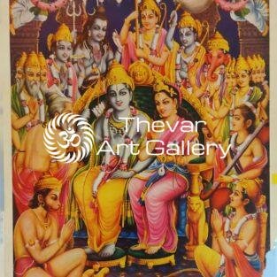 Ram Darbar antique vintage Print - Thevar art gallery