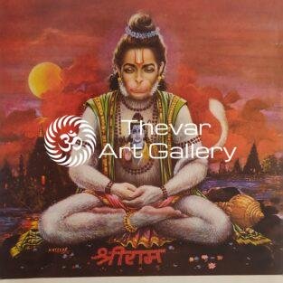Hanuman antique Vintage print - Thevar art gallery