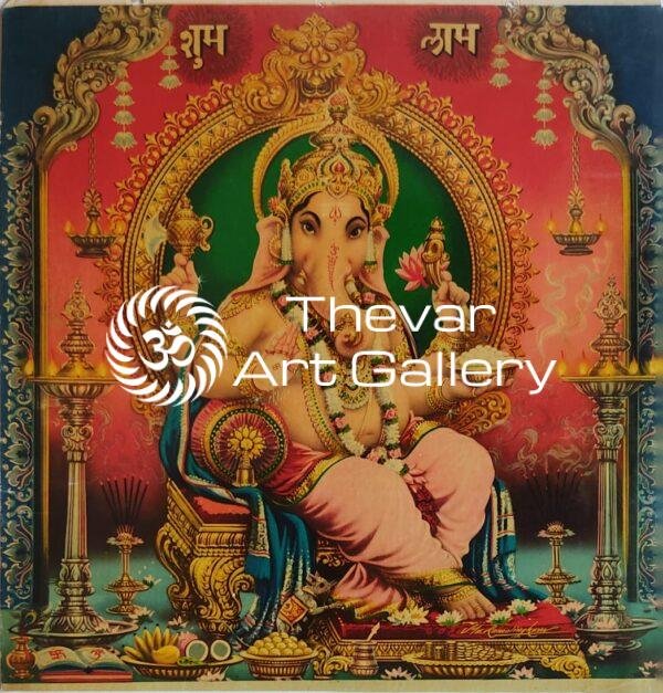 Vinayagar antique Vintage print - Thevar art gallery