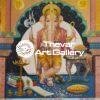 Lord Vinayaka antique Vintage print - Thevar art gallery