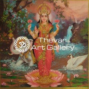 Lakshmi devi antique Vintage print - Thevar art gallery