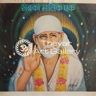 Sai Baba antique vintage print - Thevar art gallery