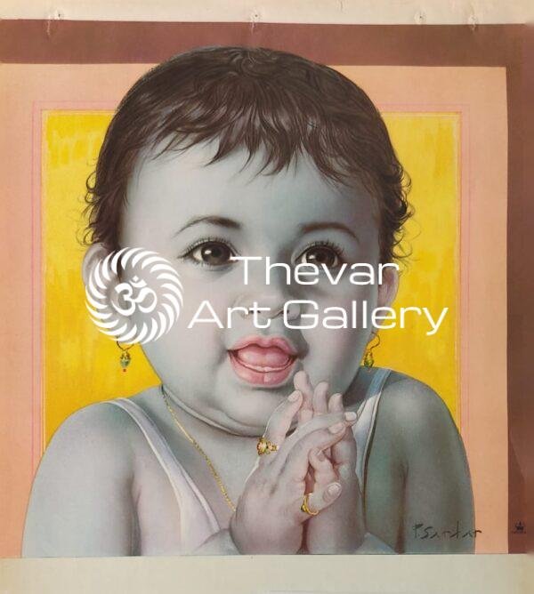Baby antique Vintage print - Thevar art gallery