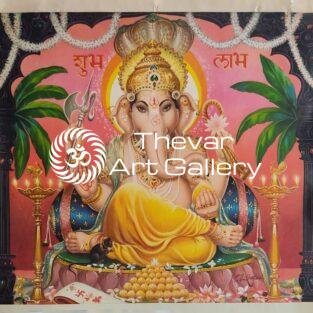 Ganesha antique Vintage print - Thevar art gallery