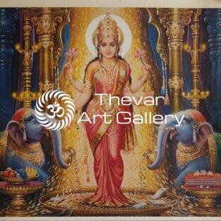 Lakshmi devi antique Vintage print - Thevar art gallery