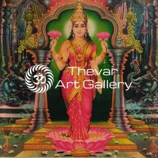 Lakshmi devi antique vintage print - Thevar art gallery