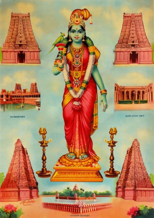 Madurai Meenakshi vintage print -Thevar Art gallery