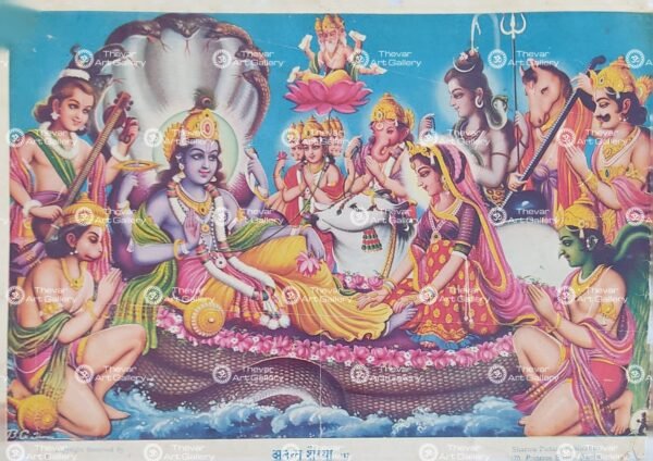 Artist B.G.Sharma antique Vintage print - Thevar art gallery