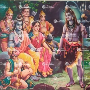 Ram darbar antique Vintage print - Thevar art gallery