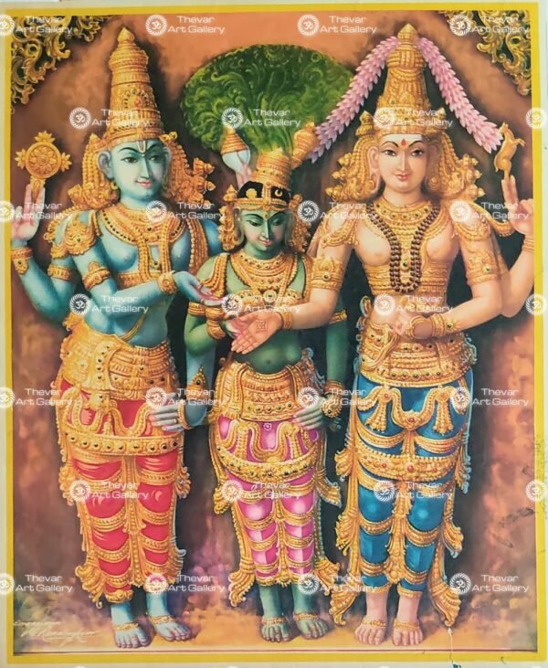 Artist Mu.Ramalingam antique vintage print - Thevar art gallery